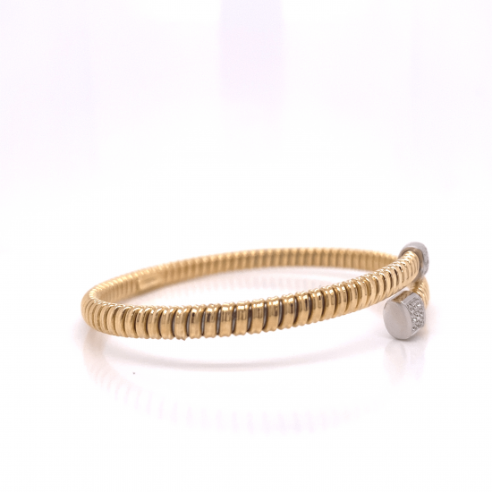 TWISTED DIAMOND BANGLE