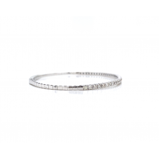 HALF WAY DIAMOND BANGLE