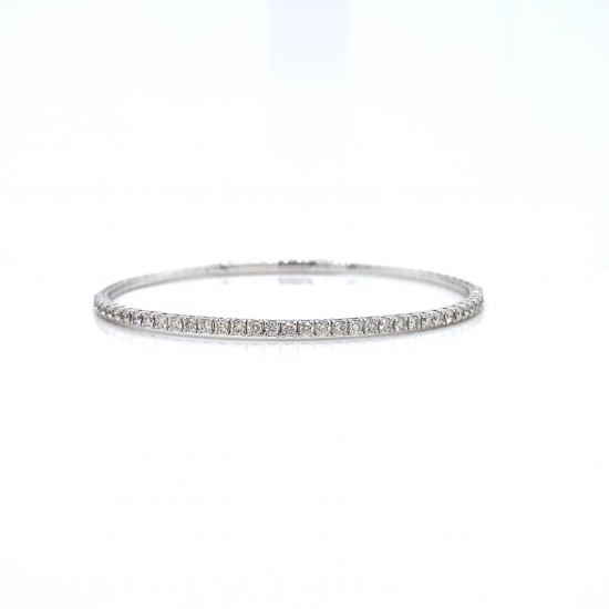 HALF WAY DIAMOND BANGLE