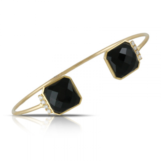 Doves Gatsby Black Onyx Bangle 