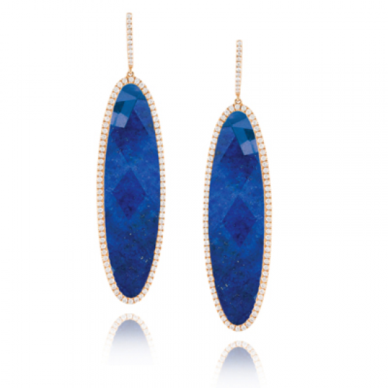 Doves Royal Lapis Earring 