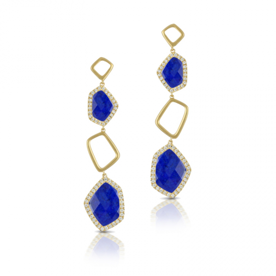 Doves Royal Lapis Earring 