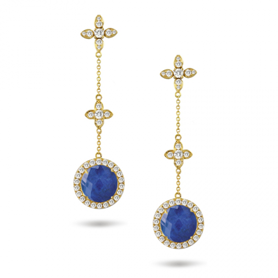 Doves Royal Lapis Earring 