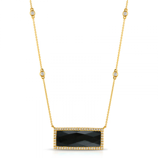 Doves Gatsby Black Onyx Necklace 