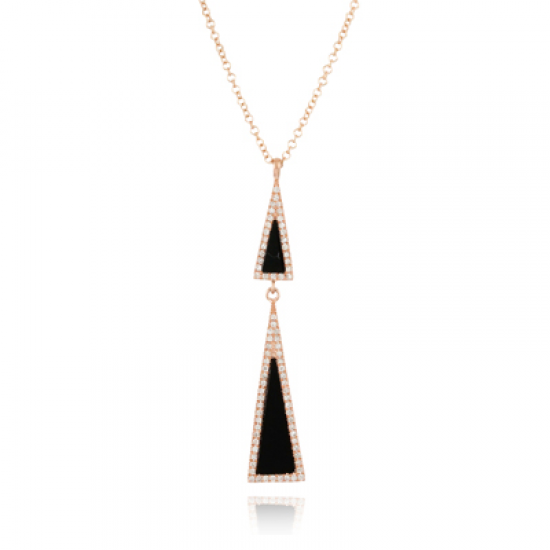 Doves Gatsby Black Onyx Necklace 