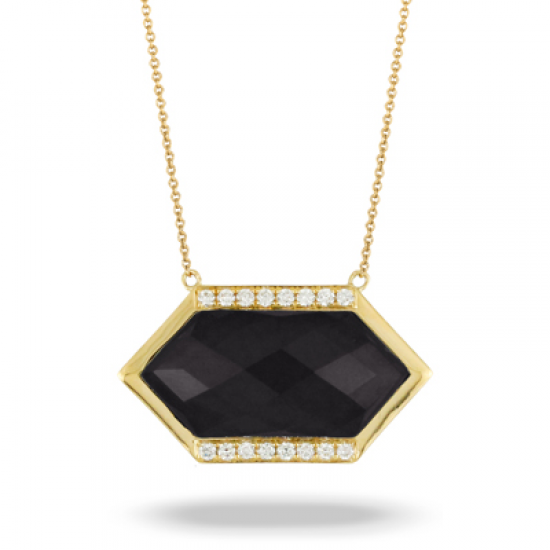 Doves Gatsby Black Onyx Necklace 