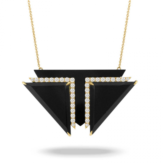 Doves Gatsby Black Onyx Necklace 