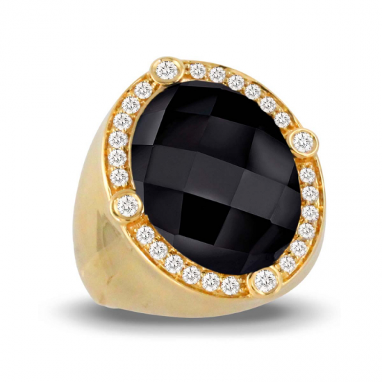 Doves Gatsby Black Onyx Ring 