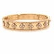 HINGED DIAMOND BANGLE WITH FLOWER DESIGN