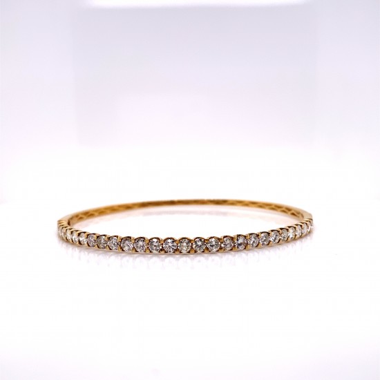 HALF WAY DIAMOND BANGLE