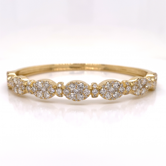 HALF WAY HINGED DIAMOND BANGLE