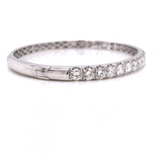 HALF WAY DIAMOND BANGLE