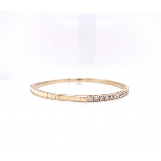 HALF WAY DIAMOND BANGLE