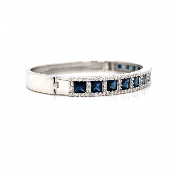 SAPPHIRE DIAMOND BANGLE