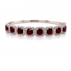 RUBY & HALO DIAMOND BANGLE