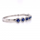 SAPPHIRE & HALO DIAMOND BANGLE