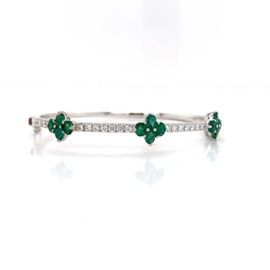 EMERALD DIAMOND BANGLE