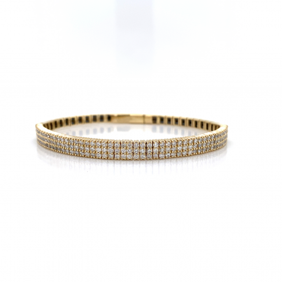 HALF WAY DIAMOND BANGLE